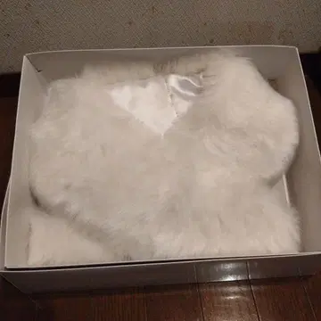 화이트 퍼 숄 성인식 퍼