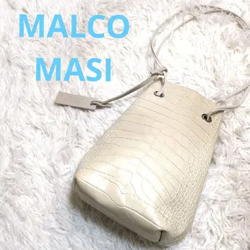 마르코마지 복조리 백 악어 엠보싱 아이보리 미니 사이즈