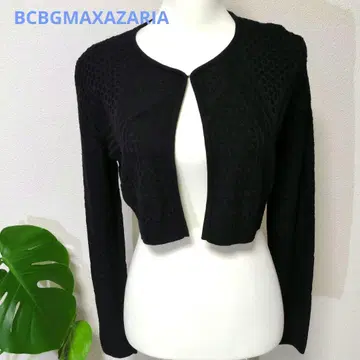 블랙 뜨개질 가디건 S