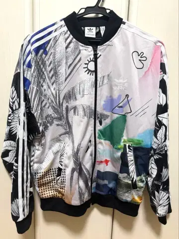 adidas originals 컬러풀 그래픽 자켓