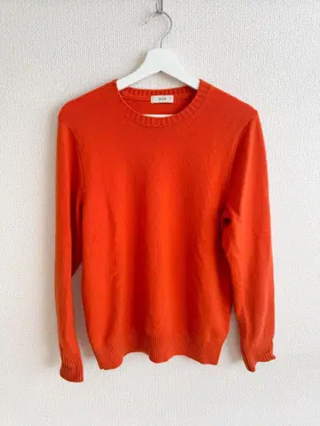 GIM 오렌지 니트 긴팔 스웨터
