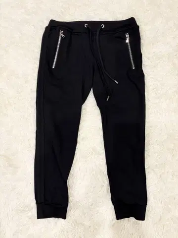[새상품급] ONE GRAVITY 지퍼 조거 팬츠 블랙