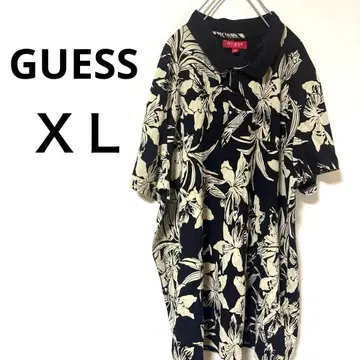 GUESS [ XL ] 플라워 프린트 하와이안 셔츠