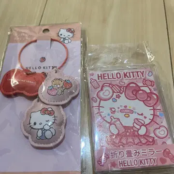 헬로키티 키체인 & 거울 세트