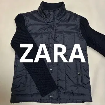 시착만 한 상품 새상품급 [ ZARA ] 블랙 나일론과 니트 퀼팅 자켓