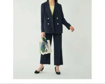 택 포함 새상품 유나이티드 애로우즈 그린 라벨 더블 자켓 수트 셋업