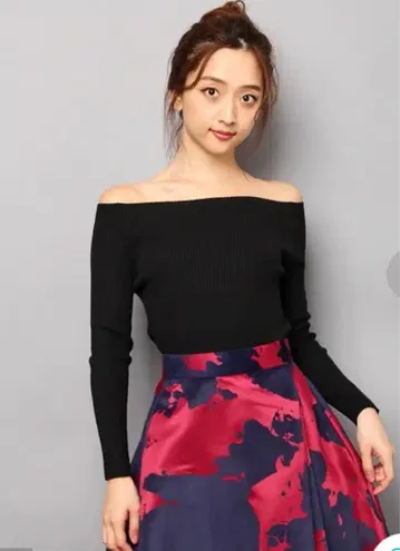 FRAY I.D 오프숄더 리브 니트 워셔블