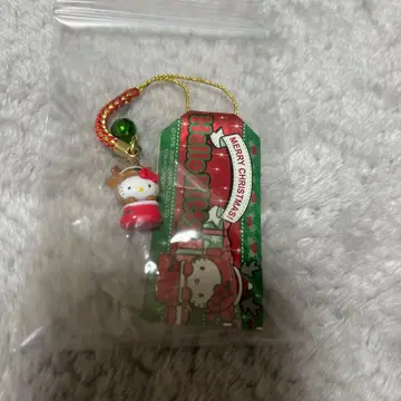 헬로키티 끈 스트랩 크리스마스 루돌프 장화 양말 레어