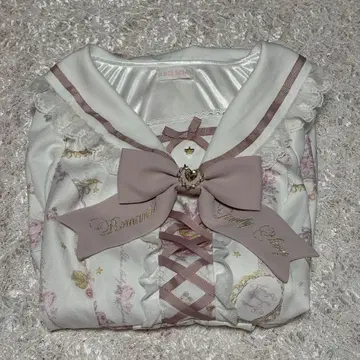 LIZ LISA 주얼리 패턴 셋업 화이트