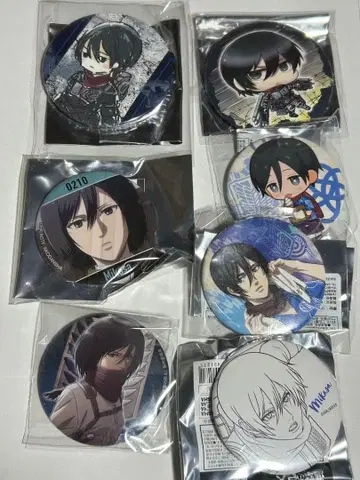 진격의 거인 미카사 캔뱃지 세트