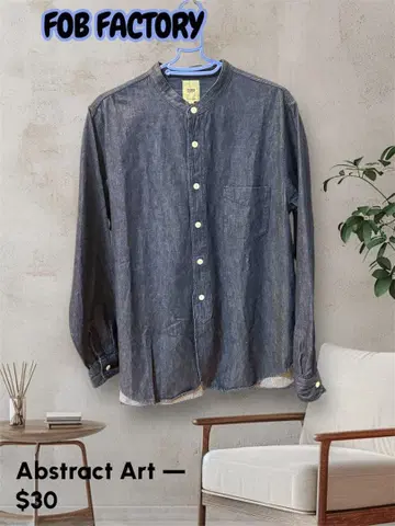 [ 새상품급 ] FOB FACTORY 데님 셔츠