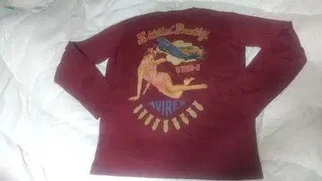 미사용 새상품 AVIREX 핀업걸 긴팔 T셔츠 아비렉스 2XL