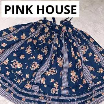 PINK HOUSE 서스펜더 스커트