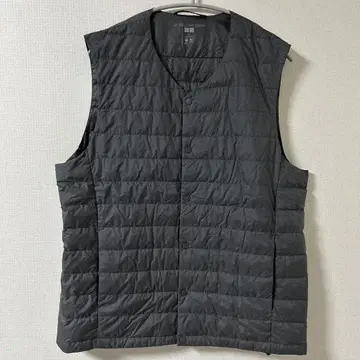 유니클로 울트라 라이트 다운 컴팩트 베스트 그레이 수납 봉투 포함