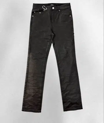 goar.archive strapped straight oil pants