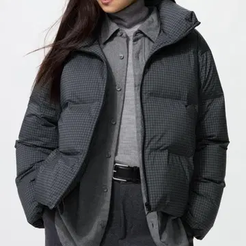 심리스 다운 숏 자켓