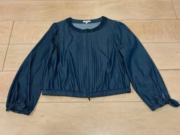 TOCCA 블루종 더블 지퍼 7부 소매 숏 기장 사이즈 4