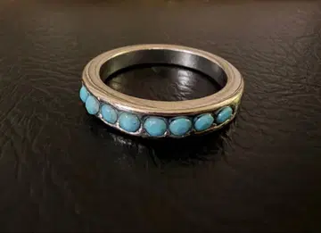 아쉬페프랑스 터콰이즈 컬러 실버색 반지 11호