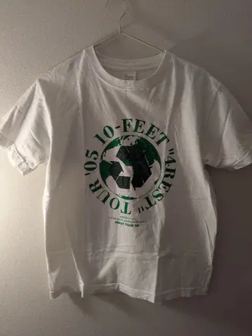 10-FEET 4REST 투어 T셔츠 밴드T 2005 포레스트 S 화이트