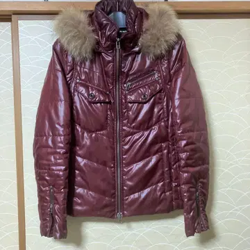 HIDEAWAYS 퍼 부착 다운 자켓 사이즈 46 보르도