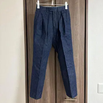 NEAT 다크 블루 테이퍼드 팬츠