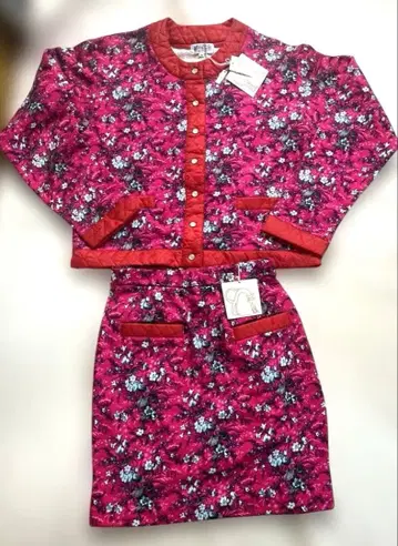 택 포함 미사용 새상품 히로미치 나카노 MUZEO 꽃무늬 수트 셋업 M