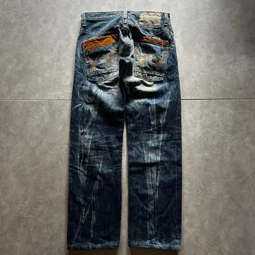 archive grunge edwin fade denim pants