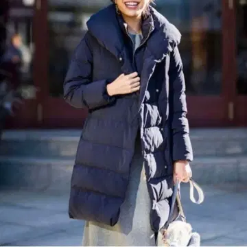 [ 당일 발송 ] PLST 플라스테 워셔블 2WAY 넥 롱 다운 코트