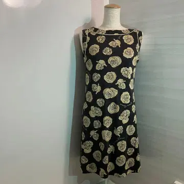 Mary Quant / 울 혼방 장미 패턴 원피스 / 마리콴트