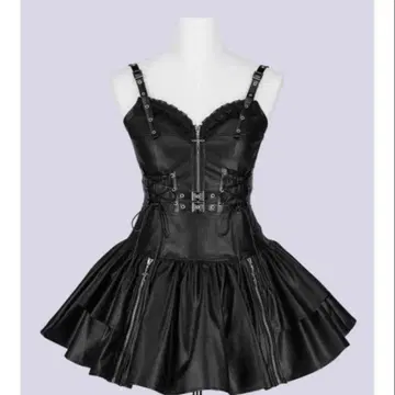 IMVAL / Leather Dress [BLK] 쿠자 QOOZA