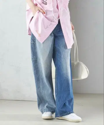 WHITE FIELD: 데님 페인터 팬츠 SHIPS WOMEN