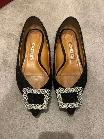 PIPPICHIC 피피시크 트위드 플랫슈즈