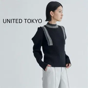 유나이티드 도쿄 코쿤 숄더 니트 울 니트