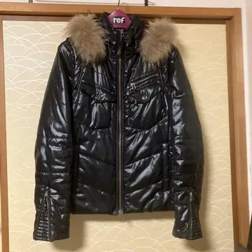 하이웨이 퍼 부착 다운 자켓 사이즈 46 블랙