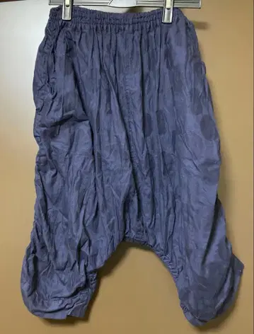 고무 도트 사루엘 팬츠 사이드 셔링 M 사이즈