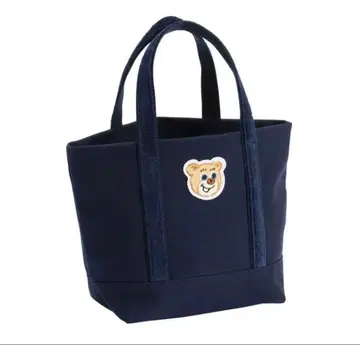 러브러리 바이 페이 올드 테디 와펜 토트백 네이비 (작은 가방 포함)