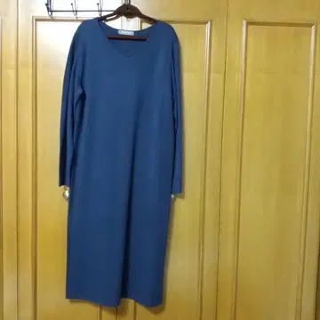 미사용 유나이티드 애로우즈 니트 원피스 롱 네이비