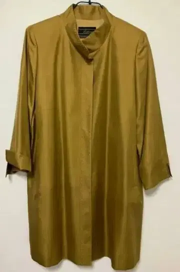 골드 노카라 롱 코트