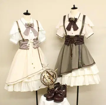 Amavel Aerostat Atelier 레이어드 스커트 카키 그린