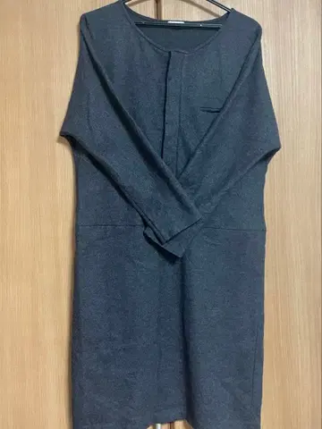 GALERIE VIE 울 100% 튜닉 다크 그레이 사이즈 1 ( S )