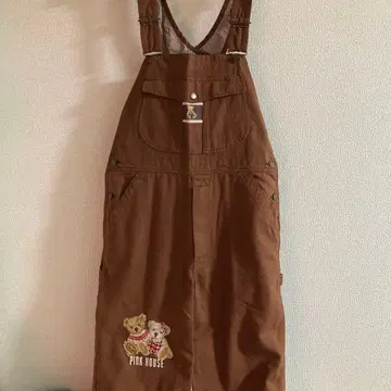 핑크하우스 곰돌이 오버롤 일본제