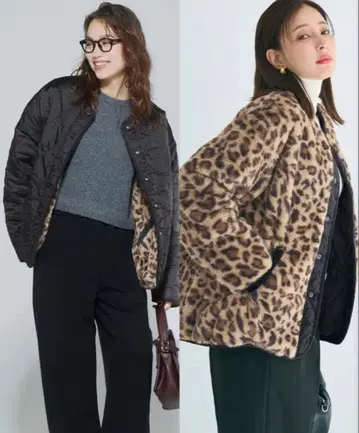 [완판템] coca 리버서블 퀼팅 블루종 M 새상품급