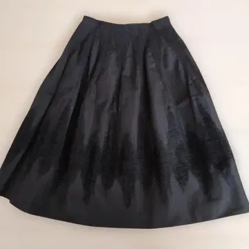 HIROKO BIS 플레어 스커트 블랙 허리밴딩 가을/겨울