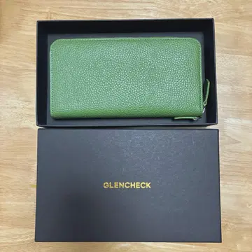 GLENCHECK 가죽 장지갑