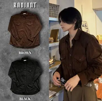 RADIANT suede botton shirt