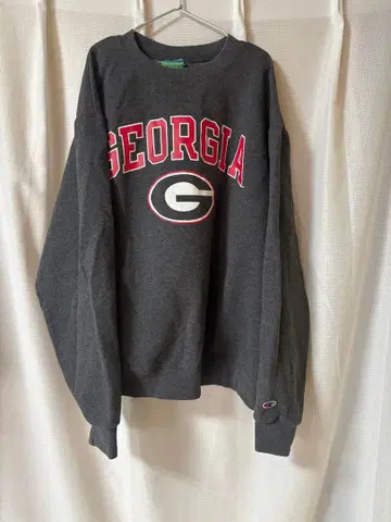 champion 챔피온 로고 포함 맨투맨 트레이닝복 그레이 속기모 M