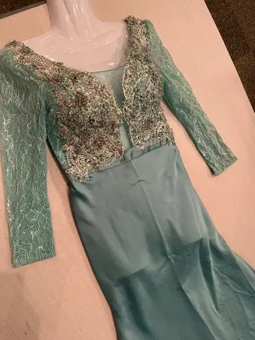 새상품급/고급 charmaine 자수 레이스/비즈/비쥬 무대/컬러롱