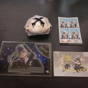 Dr.STONE 제노 100엔샵 굿즈 끈적끈적 아크릴 스탠드 스티커