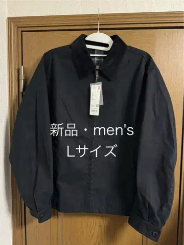 유니클로 집업 숏 블루종 2025년제 블랙 L 사이즈 새상품