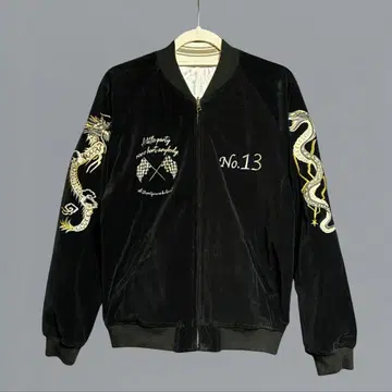 초레어 Schott 리버서블 스카잔 용 자수 No.13 새틴 새상품급